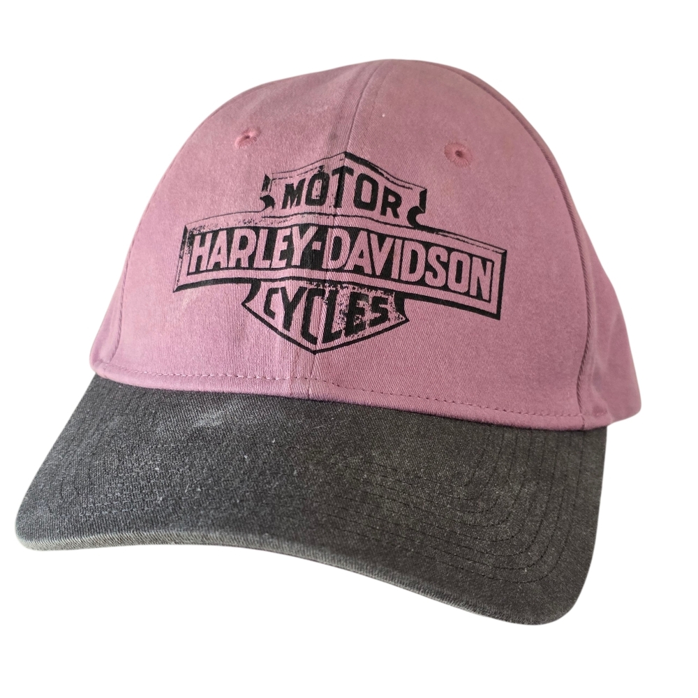 Harley Davidson Hat Bar Shield Motorcycles Spell Out Logo Baseball Cap Fitted L